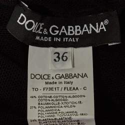 مملوكة مسبقًا Dolce & Gabbana Black Mesh Sheer Tank Top XS