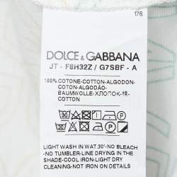 Pre Owned Dolce & Gabbana Multicolor Logo Print Cotton T-Shirt S