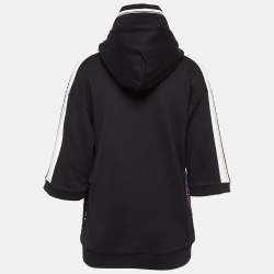 مملوكة مسبقًا Dolce & Gabbana Black Sequin Cotton Knit Hoodie M