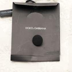 Pre Owned Dolce & Gabbana White/Black Floral Jacquard Cropped Vest S