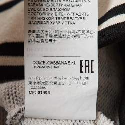 Pre Owned Dolce & Gabbana Brown Leopard Print Cotton Sweatshirt S