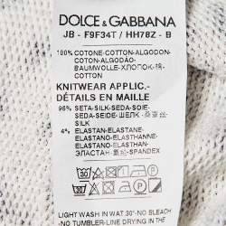 Pre Owned Dolce & Gabbana Brown Leopard Print Cotton Sweatshirt S