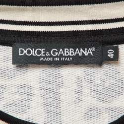Pre Owned Dolce & Gabbana Brown Leopard Print Cotton Sweatshirt S