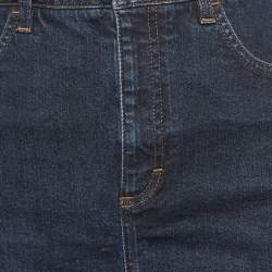 Pre Owned Dolce & Gabbana Navy Blue Denim Mini Skirt M Waist 28"