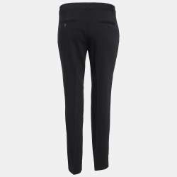 Pre Owned Dolce & Gabbana Black Wool Formal Trousers M