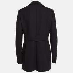 Dolce & Gabbana Vintage Black Wool Blend Buttoned Single Breasted Blazer M