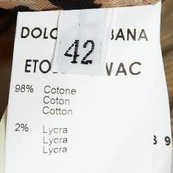 Dolce & Gabbana Tan Corduroy Lace-Up Vest M