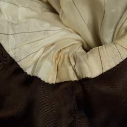Pre Owned Dolce & Gabbana Vintage Tan Corduroy Button Front Jacket M