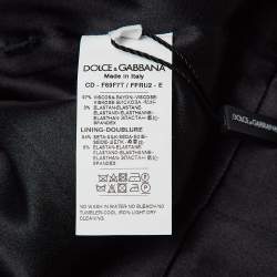 مملوكة مسبقًا Dolce & Gabbana Black Angels Print Georgette Maxi Dress M