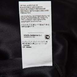 مملوكة مسبقًا Dolce & Gabbana Black Angels Print Georgette Maxi Dress M