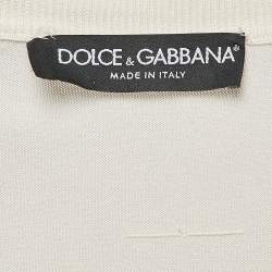 Dolce & Gabbana Light Beige Jersey Full Sleeve Round Neck Jumper S