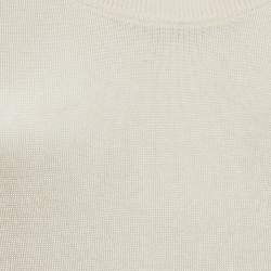 Dolce & Gabbana Light Beige Jersey Full Sleeve Round Neck Jumper S