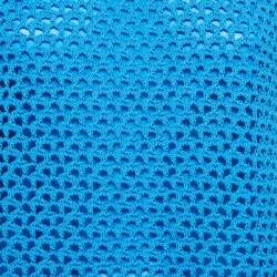 Pre Owned Dolce & Gabbana Blue Crotch Patterned Cotton Knit Midi Dress L