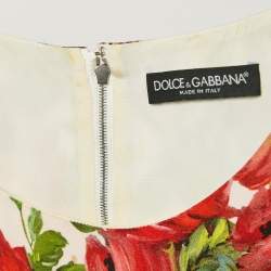 Pre Owned Dolce & Gabbana Multicolor Printed Crepe Sheath Dress XS