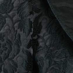 مملوكة مسبقًا Dolce & Gabbana Black Jacquard Ruffled Bolero Jacket S