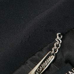 Dolce & Gabbana Black Crepe Blazer and Skirt Set M