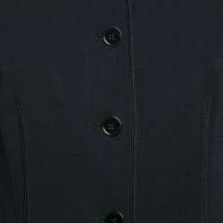 Dolce & Gabbana Black Crepe Blazer and Skirt Set M