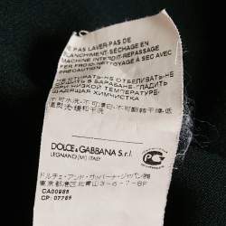 Dolce & Gabbana Black Stretch Crepe Skinny Pants L