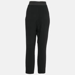 Dolce & Gabbana Black Stretch Crepe Skinny Pants L