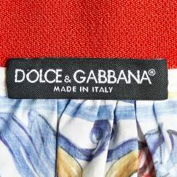 Pre Owned Dolce & Gabbana Multicolor Printed Cotton Midi Skirt L