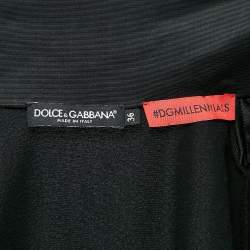 Pre Owned Dolce & Gabbana Black DG Star Jersey Millennials Track Suit XS/S