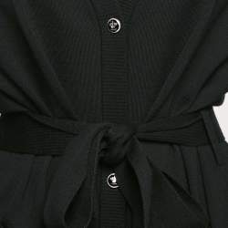 Pre Owned Dolce & Gabbana Black Knit Belted Long Cardigan M