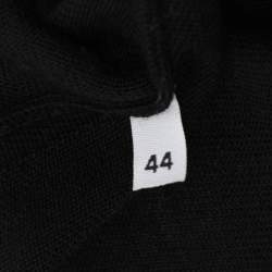 Pre Owned Dolce & Gabbana Black Wool/Silk Sweaters Cardigan M