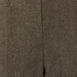 Dolce & Gabbana Brown Wool Straight Leg Culottes L