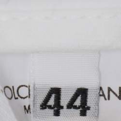 Dolce & Gabbana White Cotton Trouser M