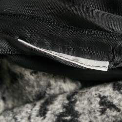 Louis Vuitton Black Printed Wool Mini Skirt XS