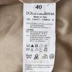 Dolce & Gabbana Multicolor Floral Print Cotton Trench Coat S