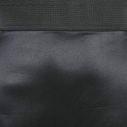 Pre Owned Dolce & Gabbana Black Satin Silk Pencil Skirt M