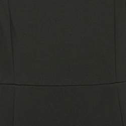 Pre Owned Dolce & Gabbana Black Crepe Midi Sleeveless Dress M