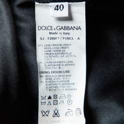 Dolce & Gabbana Red Wool Cropped Coat S