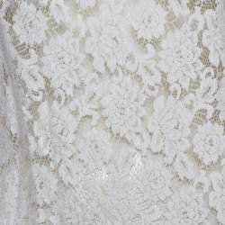 Dolce & Gabbana Cream Lace Sleeveless Top S