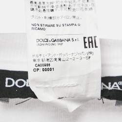Pre Owned Dolce & Gabbana x KIM White "Ciao Kim" Cotton Crew Neck T-Shirt L