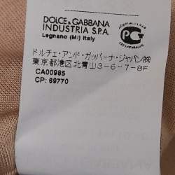 Dolce & Gabbana Beige Leather Trim Lace Blouson Jacket S