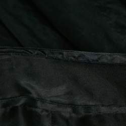 Dolce & Gabbana Black Crepe Pleated Mini Skirt L