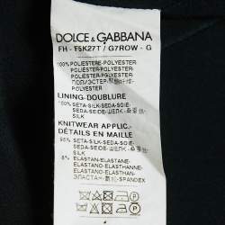 Pre Owned Dolce & Gabbana Multicolor Printed Crepe Button Front Top S