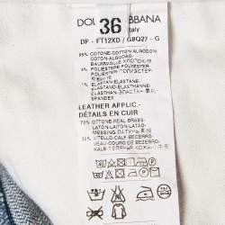 Pre Owned Dolce & Gabbana Blue Denim Cute Jeans XS Waist 27"