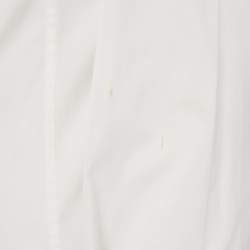Pre Owned Dolce & Gabbana White Cotton Button Front Shirt S