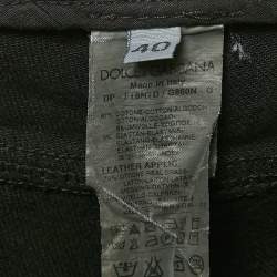 Pre Owned Dolce & Gabbana Black Denim Slim Fit Jeans S