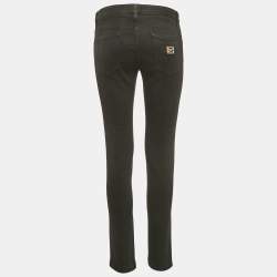 Pre Owned Dolce & Gabbana Black Denim Slim Fit Jeans S