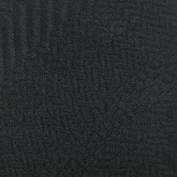 Dolce & Gabbana Black Patterned Wool Fringe Detail Asymmetric Skirt S