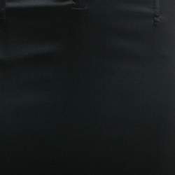 Pre Owned Dolce & Gabbana Black Silk Blend Satin Lace-Up Detail Corset Dress S