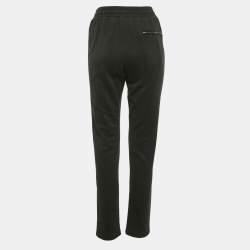 Dolce & Gabbana Black Cotton Knit Drawstring Sweatpants L