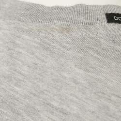 Pre Owned Dolce & Gabbana Grey Fake or Real Print Jersey T-Shirt XS