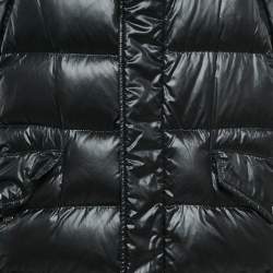 Dolce & Gabbana Black Nylon Zip-Up Quilted Down Jacket L
