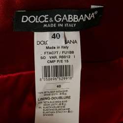 Dolce & Gabbana Red Silk Mini Shorts S