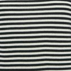 Dolce & Gabbana Black/White Stripe Long Sleeve Wool Sweater Top S